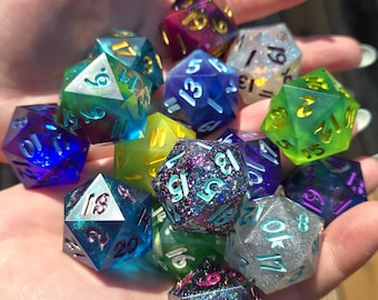 Mystery D20- One Random Mystery D20 in 35mm Chonk Size, For Table Top Games, In Variety of Colors and Styles