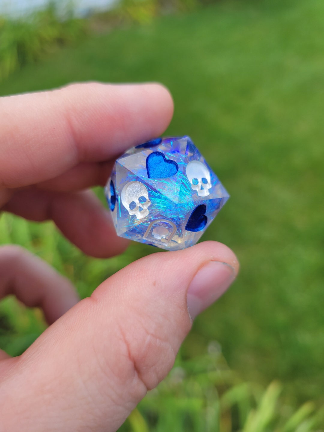 Frozen Tangles Death Save D20 Handmade Sharp Edge D20 for Etsy