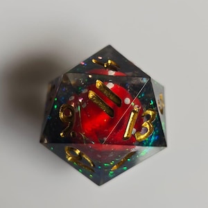 Fungus Amungus - Single D20, D20 in 35mm Chonk Size, Dice for ttrpgs, Dnd Gifts, Large size die