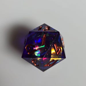 Witch Arcane Knot - Einzel D20, D20 in 35 mm Chonk Größe, Würfel für ttrpgs, Dnd Geschenke, große Größe