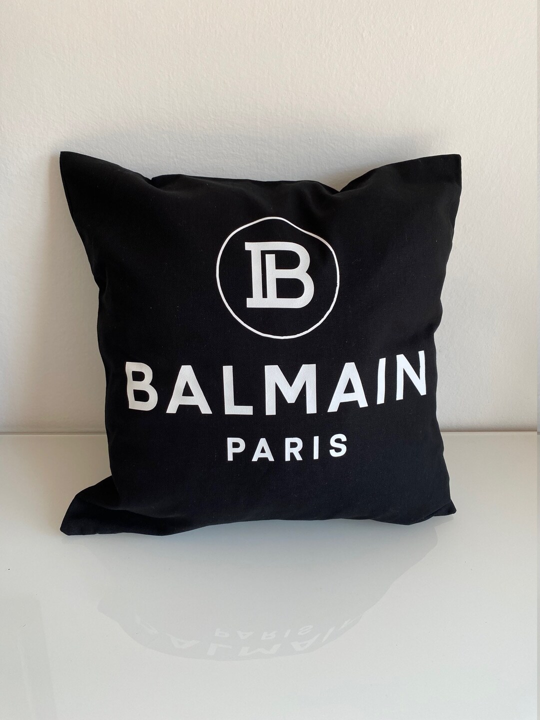 Vintage BALMAIN PARIS Pillow Cushion From Tshirt Window Etsy