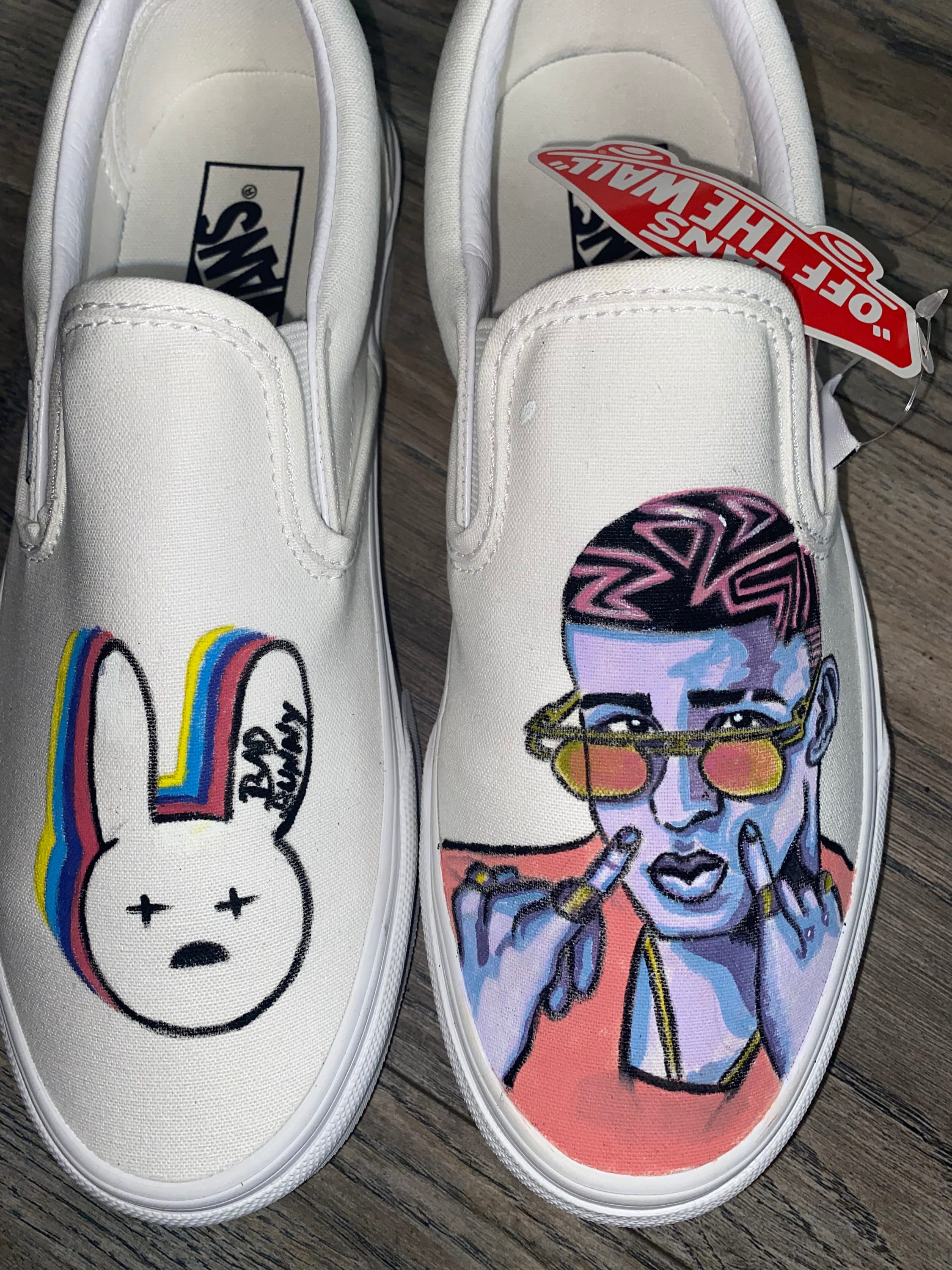 Bad Bunny Vans Etsy