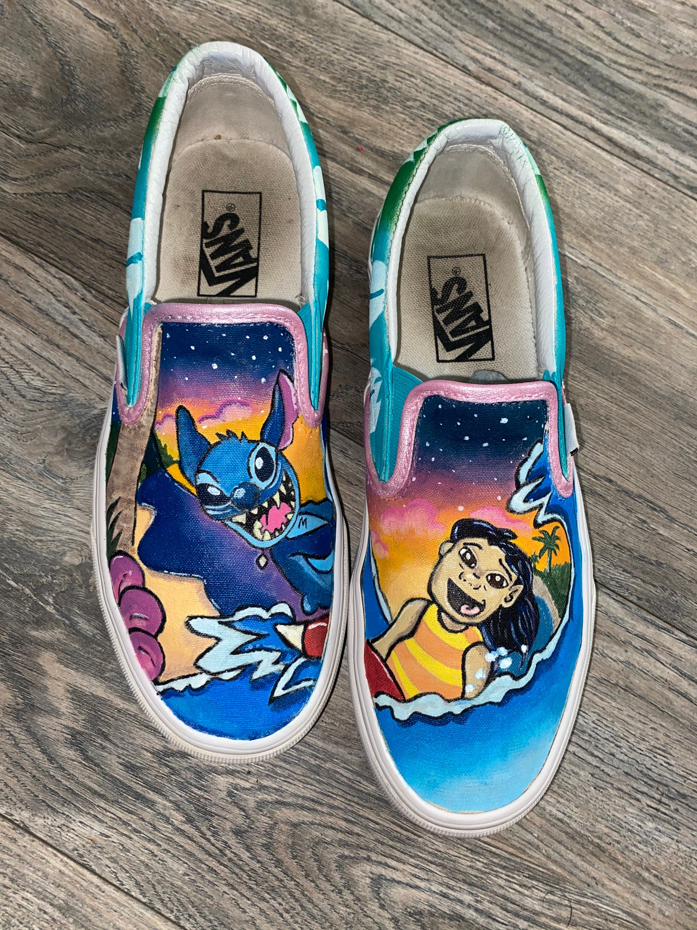 Lilo and Stitch Vans - Etsy