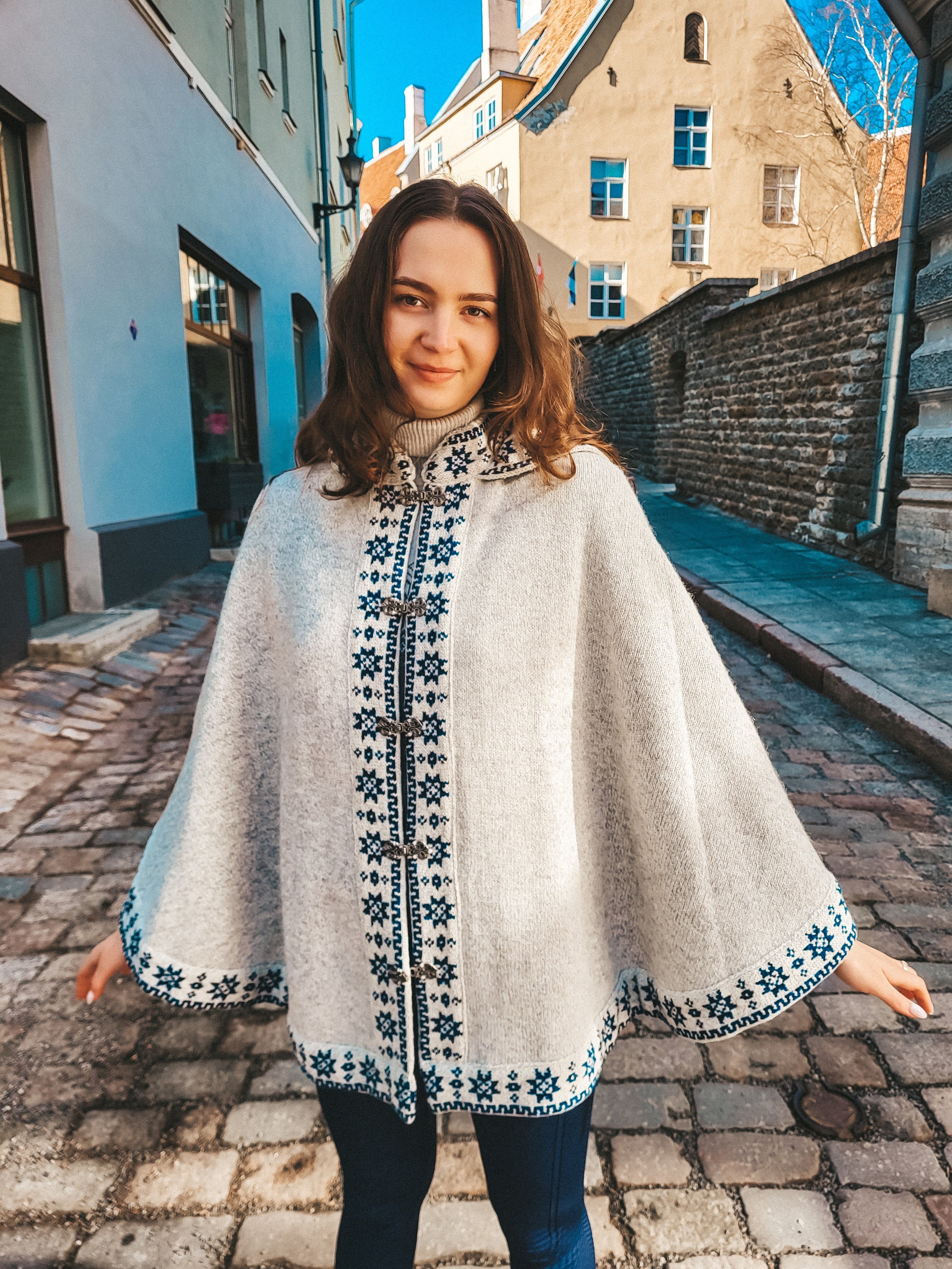 Nordic Poncho - Etsy Australia