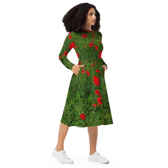 knee length dresses for ladies Poppy Dress Sewing Pattern | Sizes 0–18 main image 0