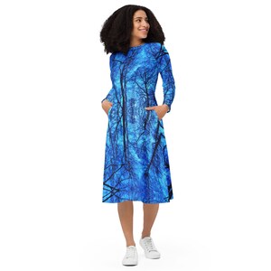 Long sleeve midi dress (2xs-6xl) - Winterwoods - Spreewaldliebe