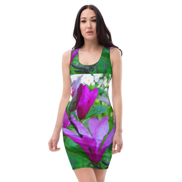 Summerdress - allover print magnolia - spreewaldliebe