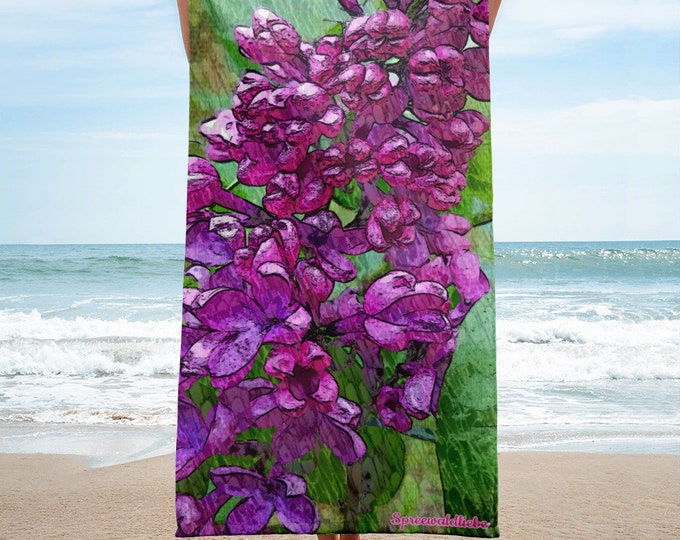 Towel 30x60 inch - Wild Lilac - Spreewaldliebe