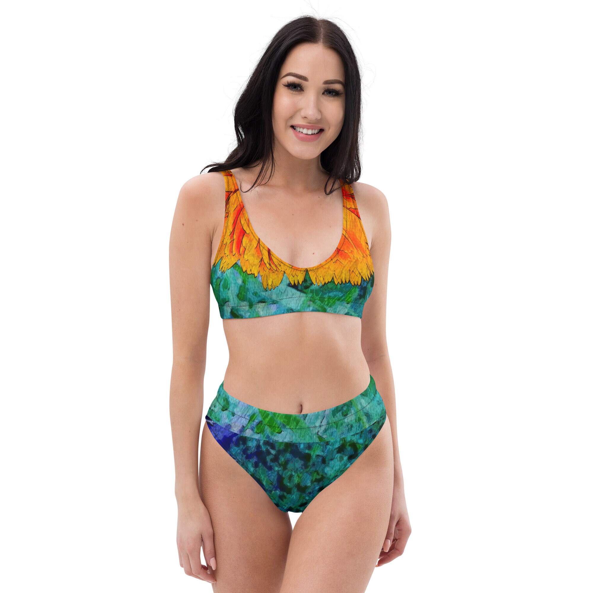 Recycled high-waisted bikini (xs-3xl) - Florange - Spreewaldliebe