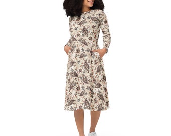 Long sleeve midi dress - Paisleylove - Spreewaldliebe