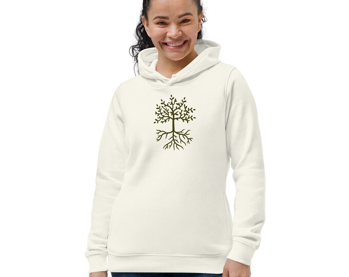Women's eco fitted hoodie (xs-xxl) - Tree of Life - Spreewaldliebe