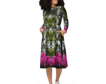 Long sleeve midi dress (2xs-6xl) - Woodwitch - Spreewaldliebe