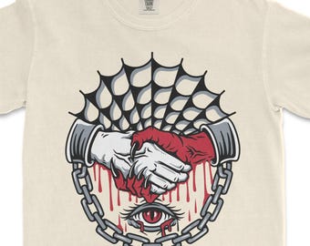 Deal With The Devil Tattoo Graphic Tee, Comfort Colors