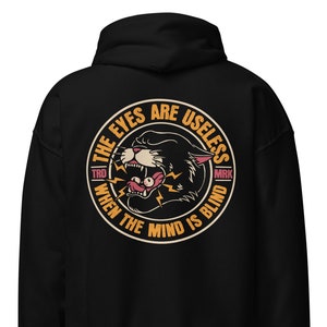 Traditional Tattoo Hoodie, The Eyes Are Useless When The Mind Is Blind, Tattoo Gift, Blind Panther Hoodie, Old School Tattoo Sweatshirt