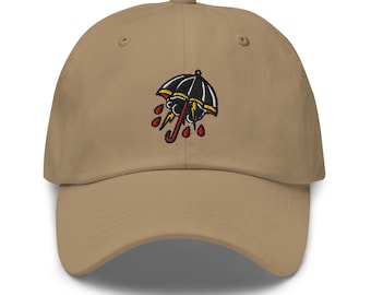Embroidered Grandpa Hat: American Traditional Tattoo Style Nylon
