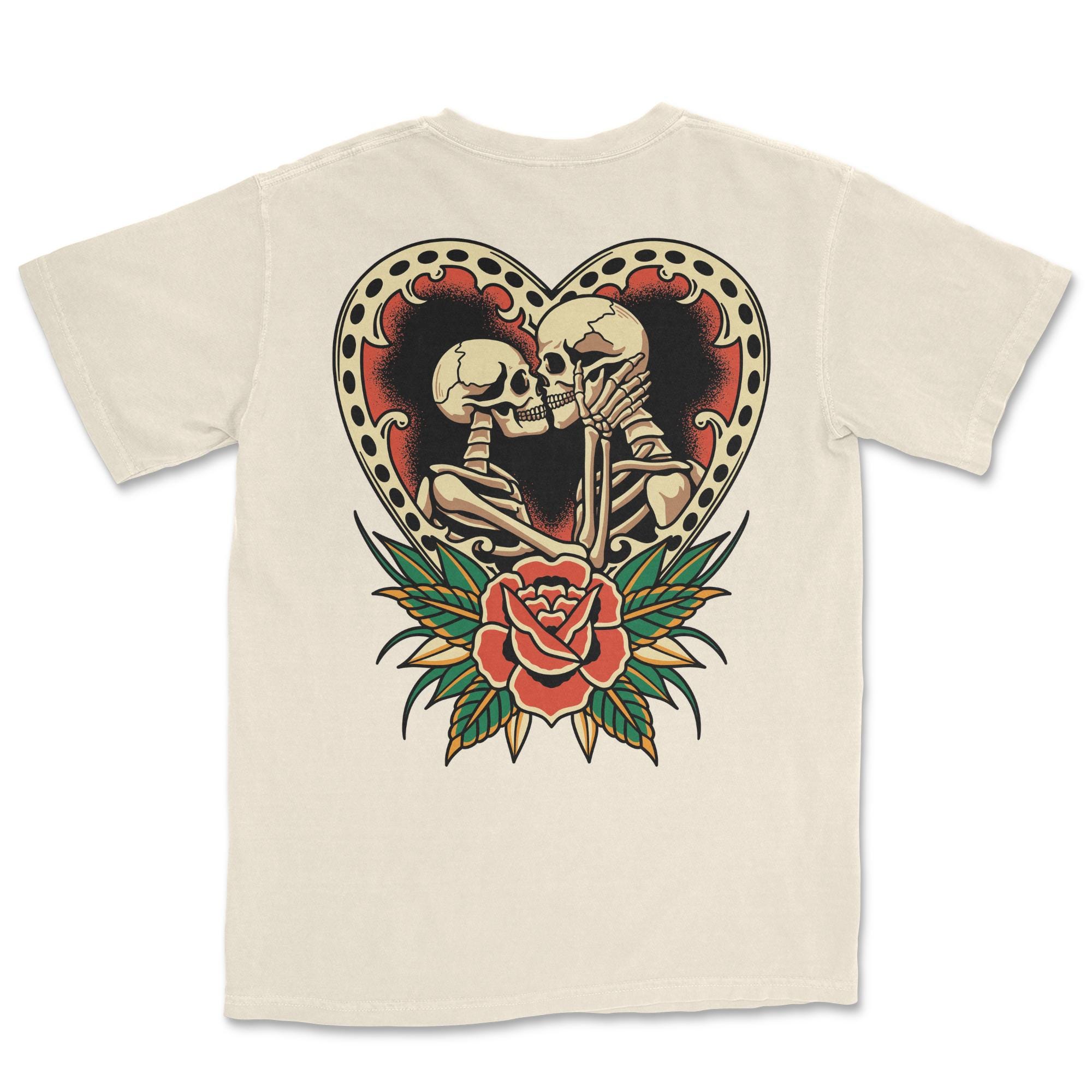 The Lovers, American Traditional Tattoo Shirt, Tattoo Flash Tee