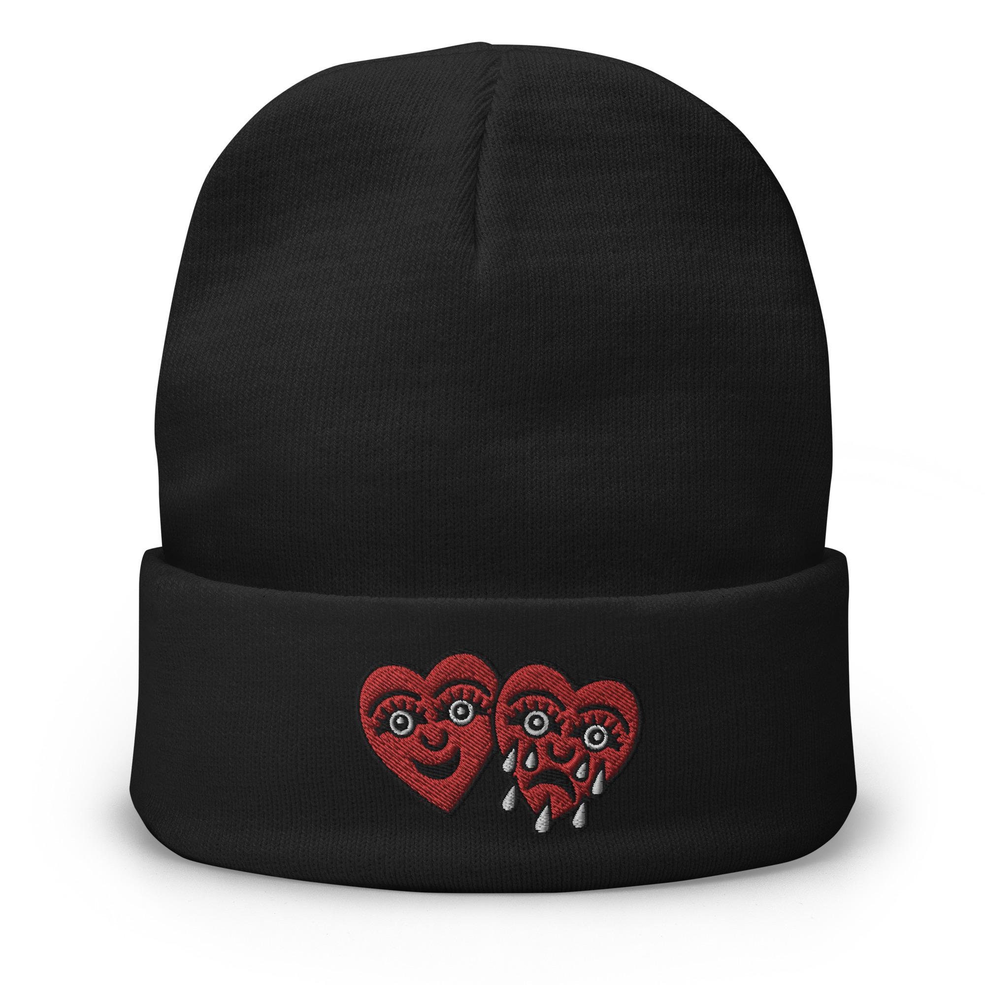 Comme des Garcons Black Heart Eyes Cap Comme des Garçons Homme 6 Panel Hat Black – Très Bien main image 4