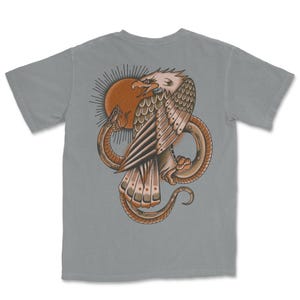 Eagle Snake Traditional Tattoo Shirt, Old School Flash Graphic Tee, Tattoo Apparel image 7