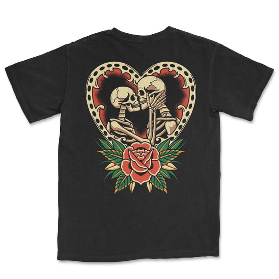 The Lovers, American Traditional Tattoo Shirt, Tattoo Flash Tee