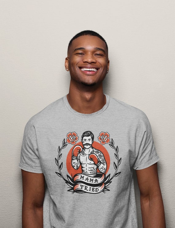 American Traditional Tattoo Boxer Shirt Tattoo Streetwear - Etsy