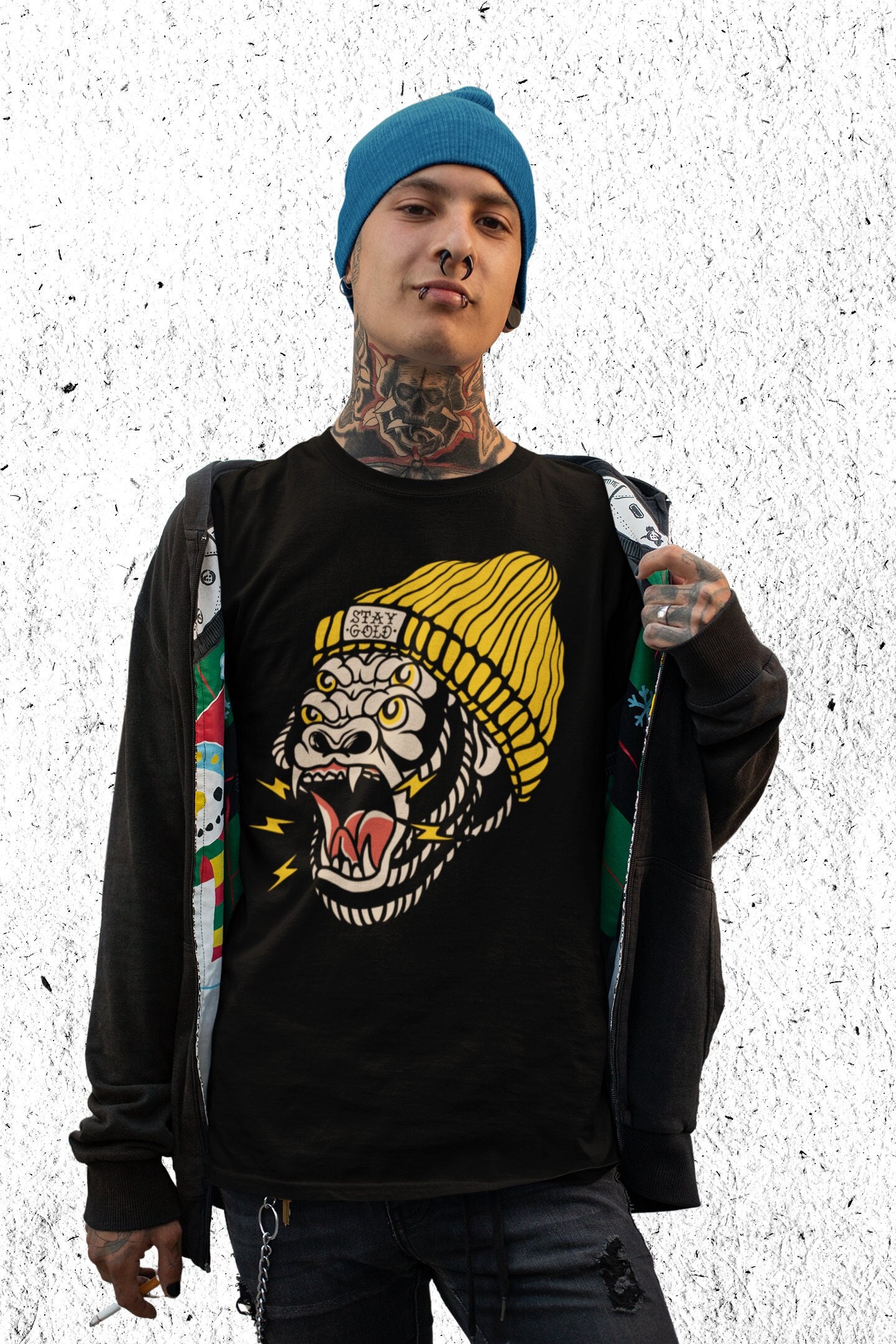 Four Eyed Gorilla Tattoo T-shirt American Traditional Tattoo - Etsy Canada
