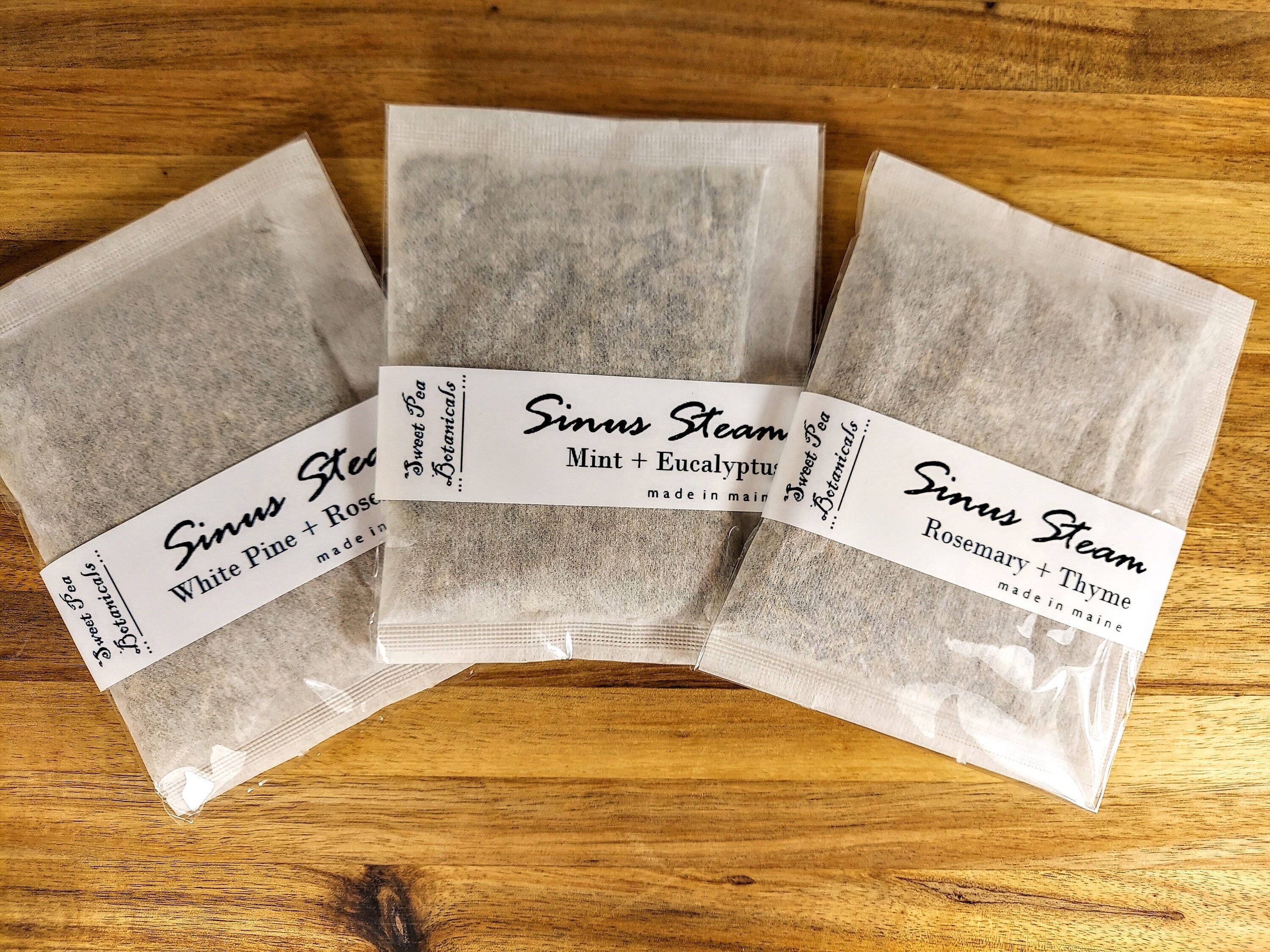 MAINE MADE Sinus Steam Decongestant Rosemary Thyme Etsy