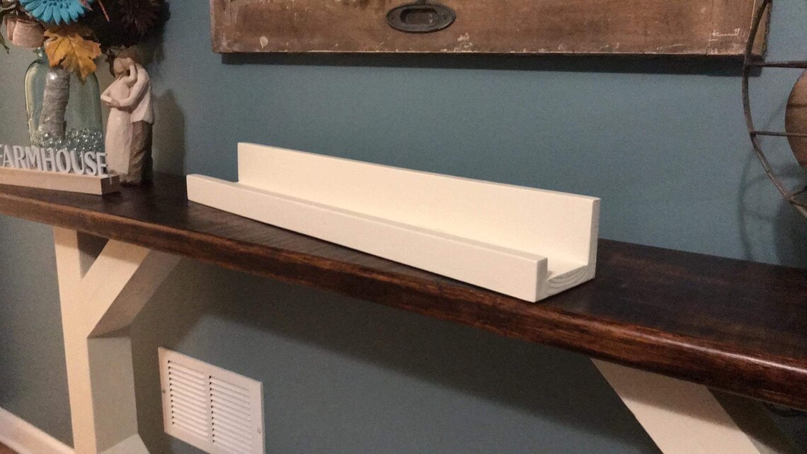 Tief schwebendes Bilderregal Holzregal Flurregal | Etsy