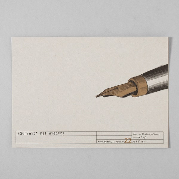 Postkarte "Schreib' mal wieder..."