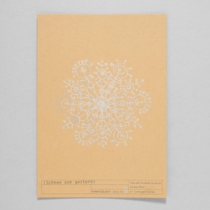 Carte postale « Neige d’hier »