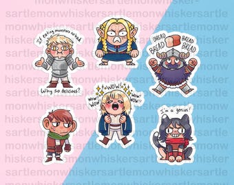 Delicious in Dungeon Meshi | Waterproof Sticker Sheet