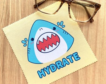 Hydrate Shark Lens Cloth  | Microfiber cloth for cleaning glasses, phone and laptop screens