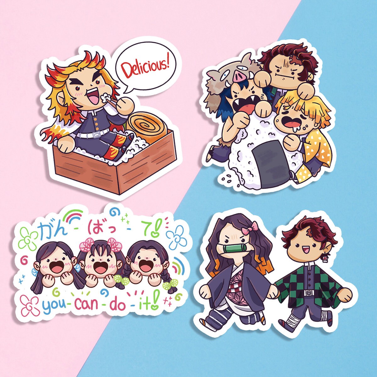 Surprised Tanjiro Kamado Anime Sticker - Demon Slayer Sticker