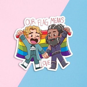 Unsere Flagge bedeutet Liebe 3 "Zoll laminierter Tod Pirat Aufkleber | Laptop iPad Bullet Journal Planer wasserdicht Hydroflask