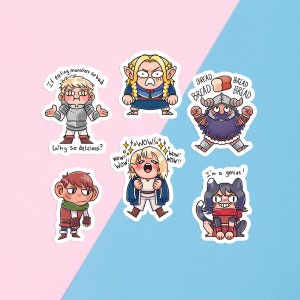 Delicious in Dungeon Meshi 2" inch Laminated DND Sticker  | Laptop iPad Bullet Journal Planner Waterproof Hydroflask