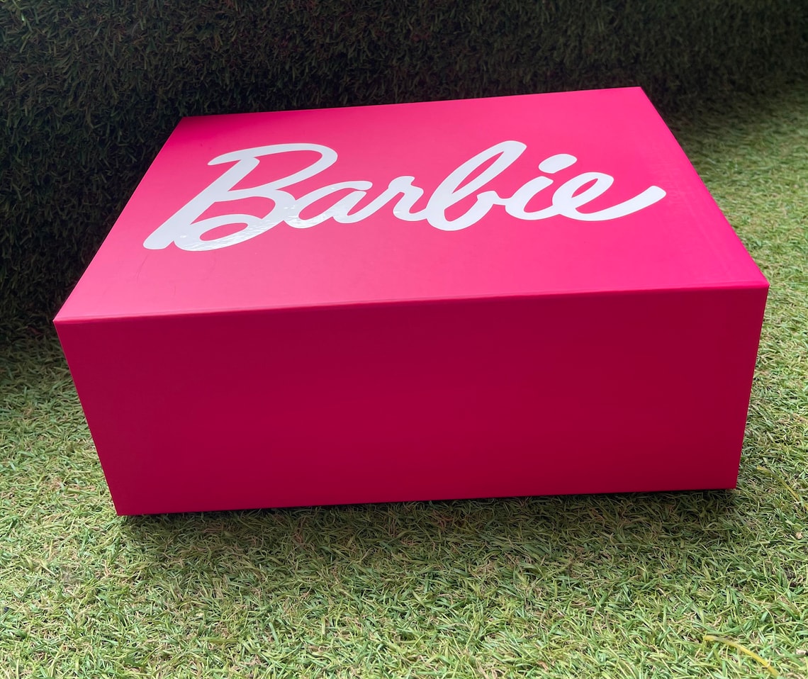 Personalised gift box pink Barbie birthday box | Etsy