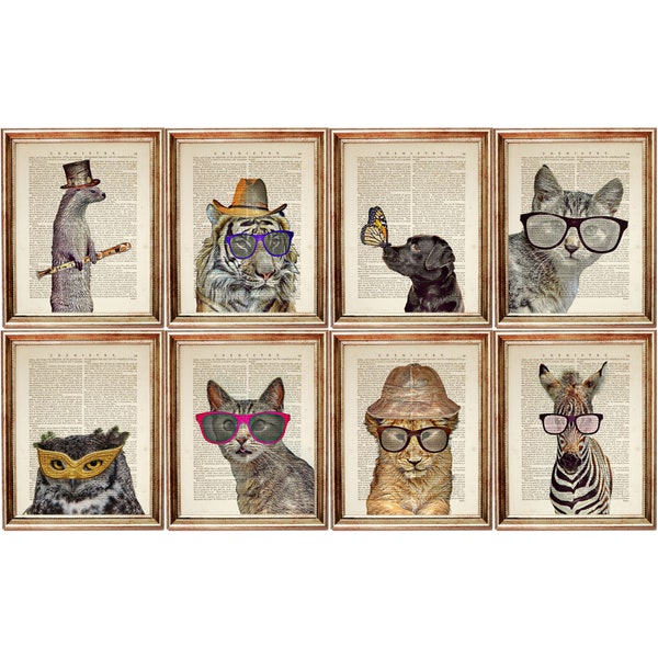 Funny Animal Prints Etsy
