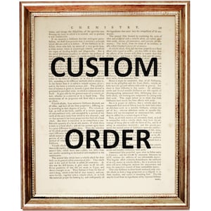 Impressão de arte de dicionário personalizada, arte personalizada, impressão de pôster personalizado, orçamento de impressão personalizada, crie seu próprio pôster
