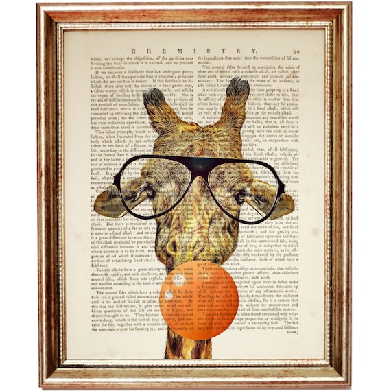 Stampa artistica da parete con giraffa su tela, 1 pezzo, con Stampa artistica da parete con giraffa su tela, 1 pezzo, con