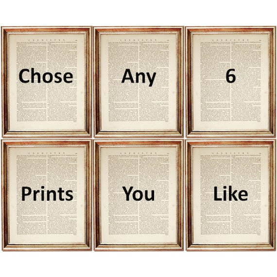 Set of 6 Wall Art, Mix and Match of 6 Wall Art, Chose Any 6 Prints You Like, Custom Set of Poster, Any Print Set