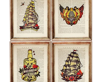 Sailor Jerry, targa in metallo vintage con scritta in inglese Pub Bar Man Cave Beer (grande A4 (200x280 mm