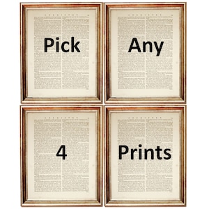 Set mit 4 Drucken, Wandkunstdruck, Mix und Match-Poster, Wählen Sie eine beliebige Reihe von Wandkunst, Set mit 4 Postern Kinderzimmer-Wanddekoration