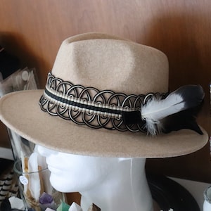 Wide Brim Fedora Hat w/Pin