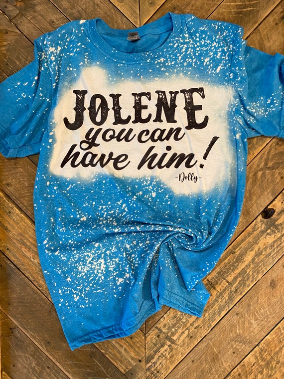 Jolene Dolly Tshirt Bleached Etsy