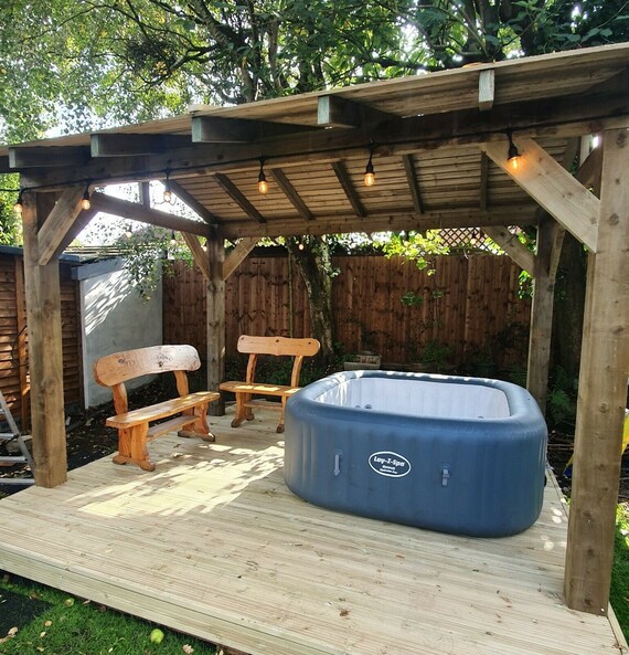 Wooden Gazebo Kit 3m X 3m Timber Hot 