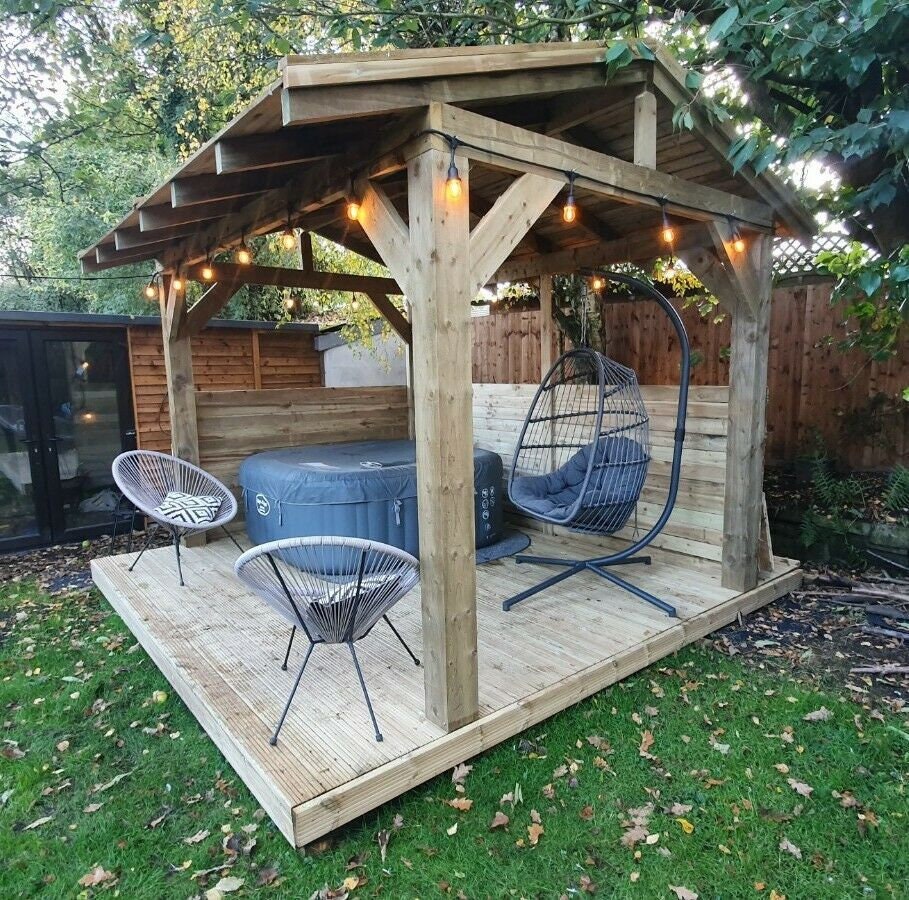 Wooden gazebo 2024
