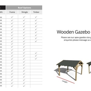 Wooden Gazebo 2.4m x 2.4m Hot Tub Shelter Enclosure, Timber Garden Gazebo Shelter image 10