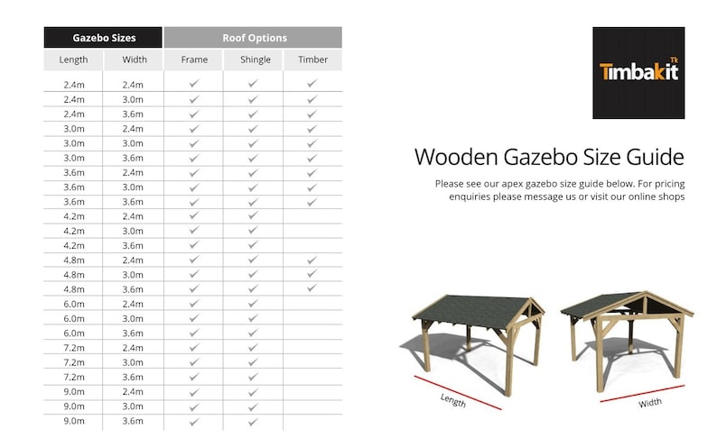 Wooden Gazebo 2.4m x 2.4m Hot Tub Shelter Enclosure, Timber Garden Gazebo Shelter image 10