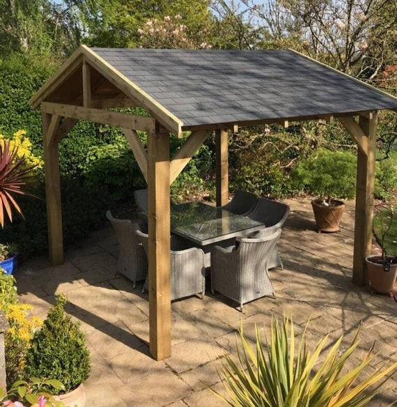 Wooden Gazebo Kit 3m X 3m Timber Hot Tub Shelter Etsy UK