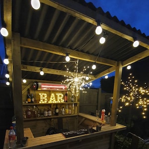 Garden Bar Outdoor Bar Treated Wood Tiki Bar DIY Kit image 4