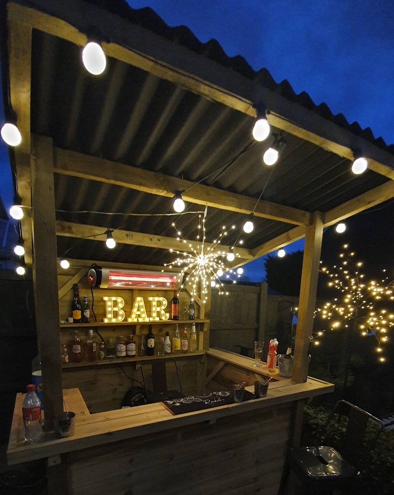 Garden Bar Outdoor Bar Treated Wood Tiki Bar DIY Kit image 4